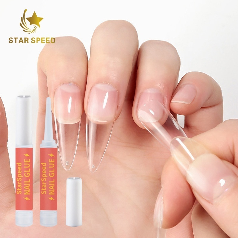 STAR SPEED Private Label Nail Tip Glue Gel Acrylic 2g Mini Press on Nail Art Gel Glue nail tips glue