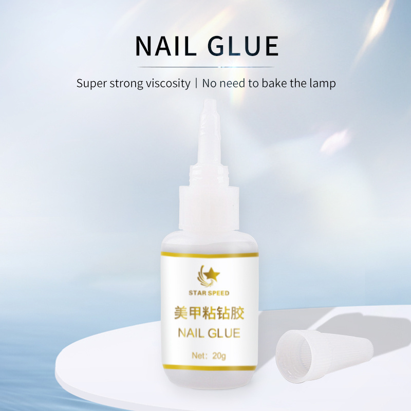 Star Speed 2023 Nail Art Jewelry Diamond 20g Curing Agent Non Toxic Nail Glue