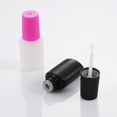 7g private label nail art glue for nail tips, pink lid brush on nail glue