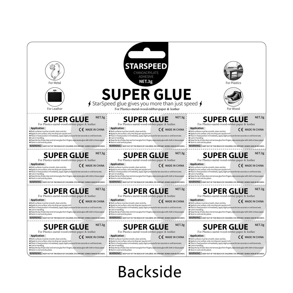 StarSpeed Super Glue 3g 3 seconds, cyanoacrylate adhesive in aluminium tube