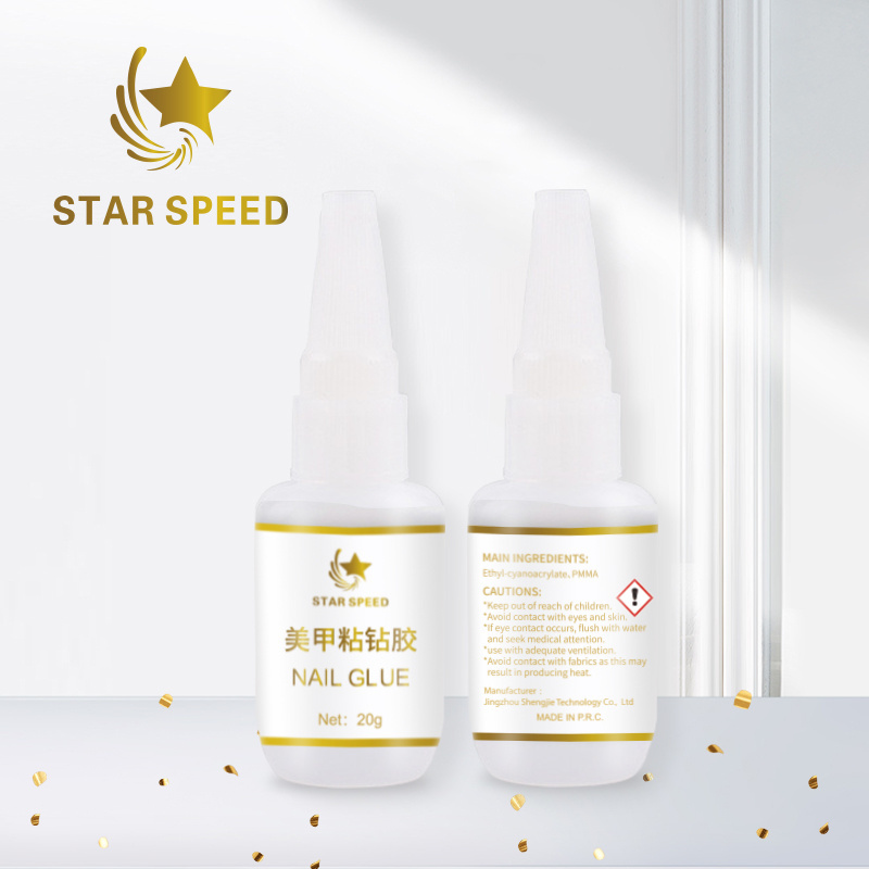 Star Speed 2023 Nail Art Jewelry Diamond 20g Curing Agent Non Toxic Nail Glue