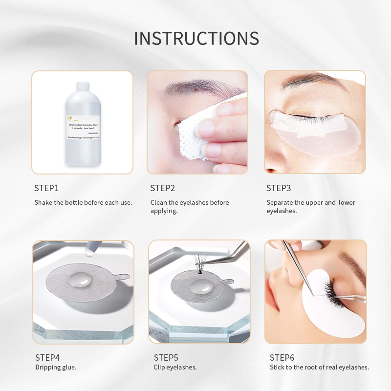 STAR SPEED CLEAR   1L adhesive Latex Free Extention Korean Eye Lash Glue Eyelash Extension Glue Private Label Eyelash Glue