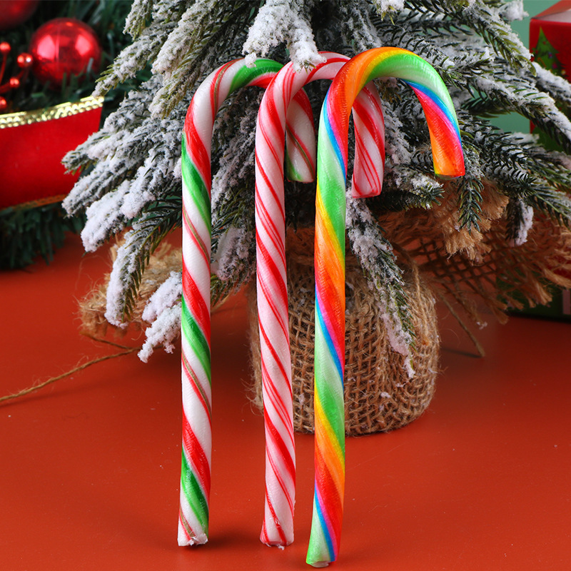 Wholesale Custom Private Label Halal Christmas Hard Candy Cane Lollipop Candy Toys