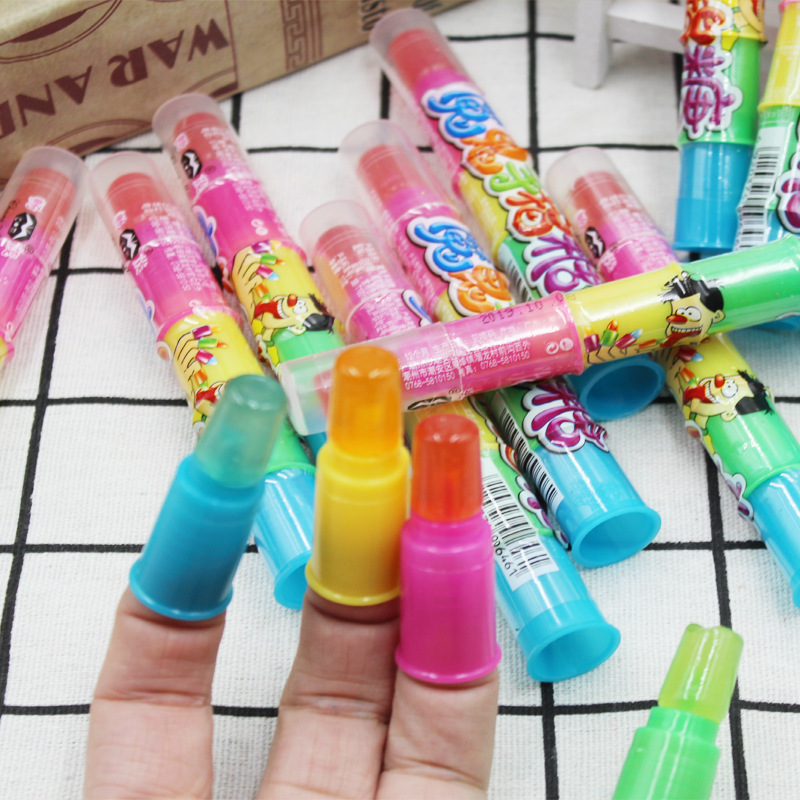 Wholesale Colorful Sweet Fruit Hand Finger Toy Candy for Kids