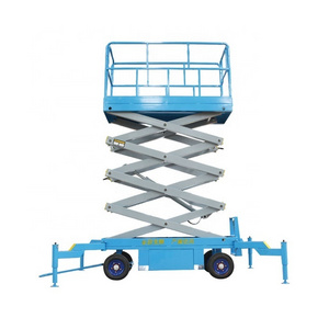 4m 6m 8m 10m aerial platform lift table mobile semi-electric hydraulic scissor lift scissor lift mobile scaffold