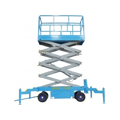 4m 6m 8m 10m aerial platform lift table mobile semi-electric hydraulic scissor lift scissor lift mobile scaffold