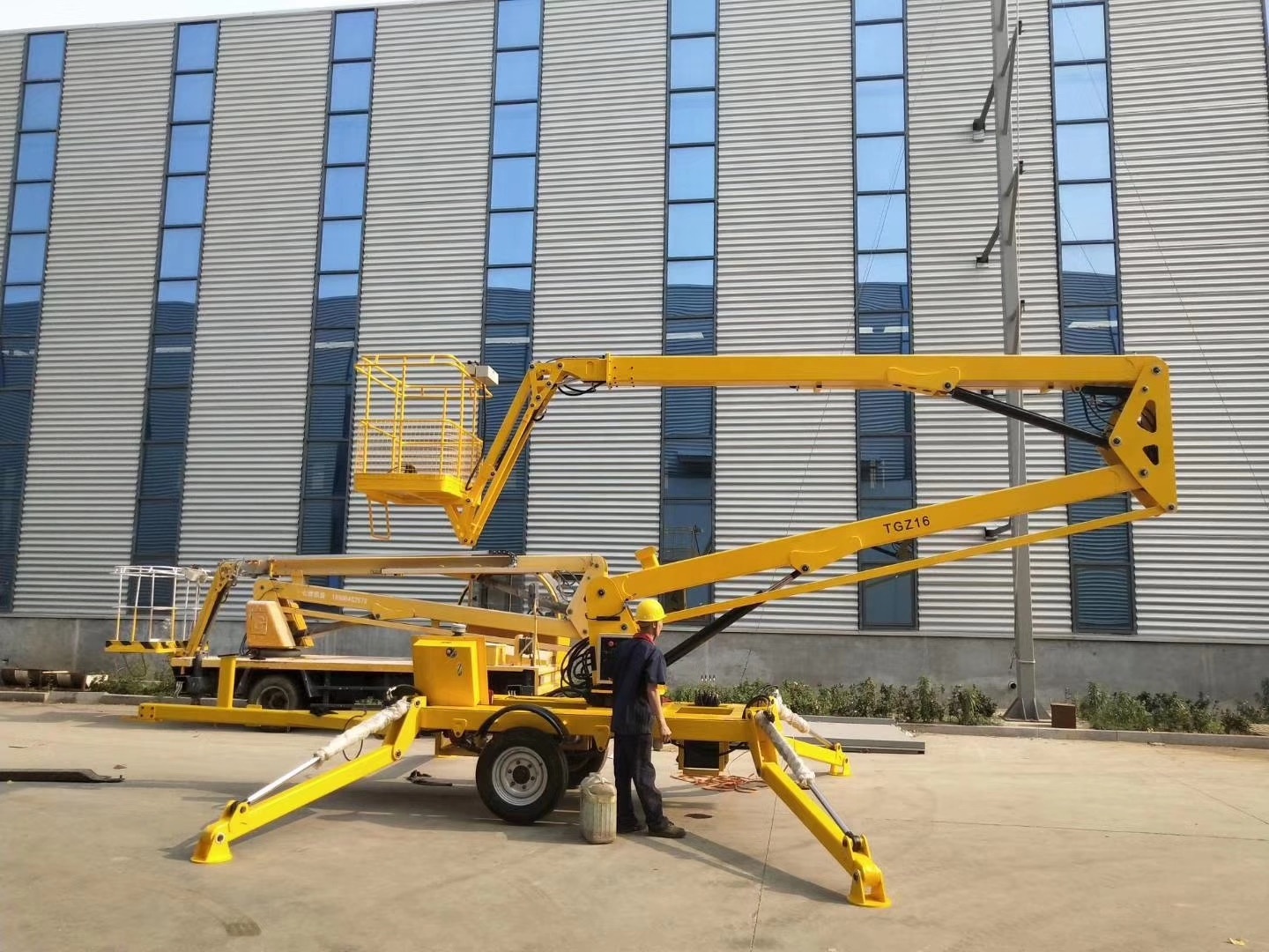 6m 8m 10m 12m 14m towable platform lift aerial work platform lift truck boom lift