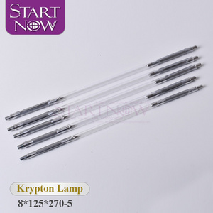 Krypton 8*125*270 Laser Krypton Lamp For Marking Equipment Parts Nd YAG Marker Machine Spare Parts Laser Accessory Krypton Tube