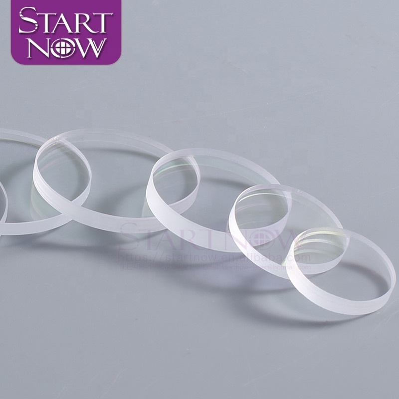 Startnow 40-50 Series Fused Silica Optical Fiber Window AR Coated 40*2mm 50*2 Laser Protective Glass Lens for Laser Cutting Head