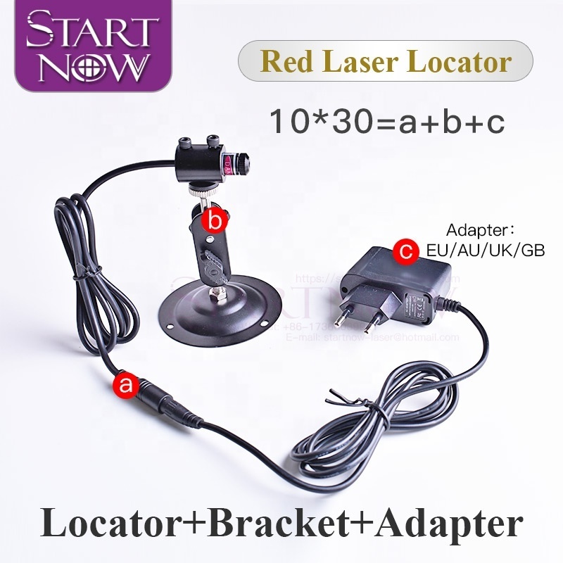 Set 10*30 With Mount Power Supply Dot Laser Module Beam Locator Pointer Red Laser Positioner For Laser Marking Machine Industry