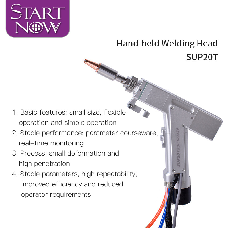 Startnow Handheld Laser Welding Head SUP20S/T With Auto-Wire Feeder Controller Driver Laser Welder System Fiber Welding Machine