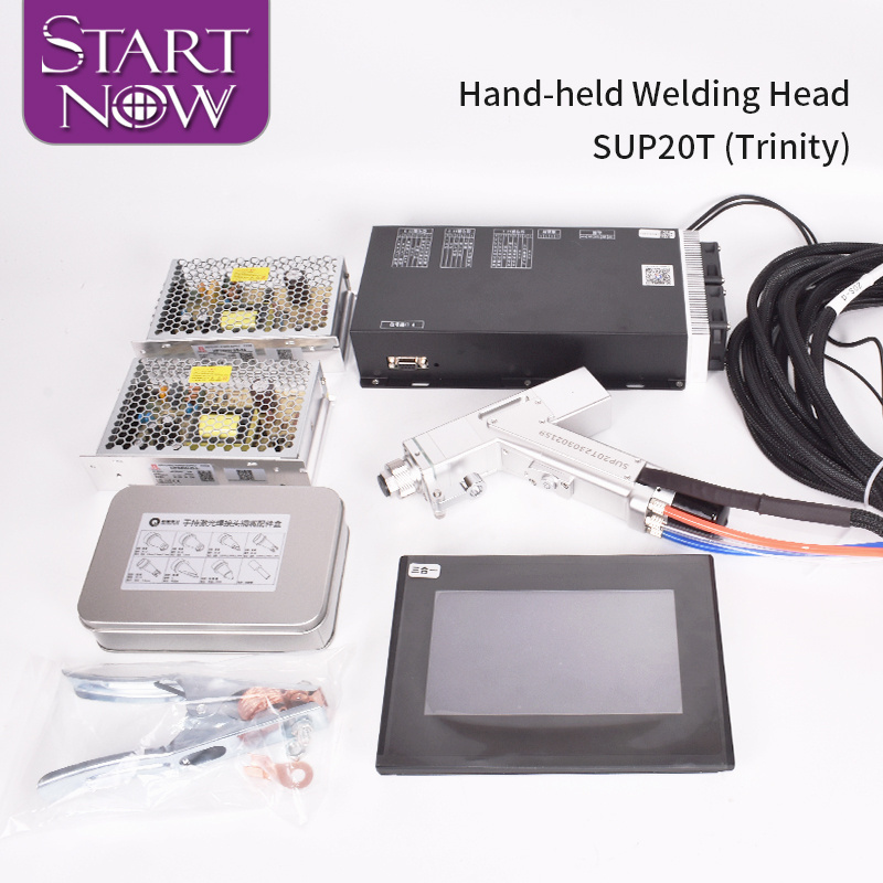 Startnow Handheld Laser Welding Head SUP20S/T With Auto-Wire Feeder Controller Driver Laser Welder System Fiber Welding Machine