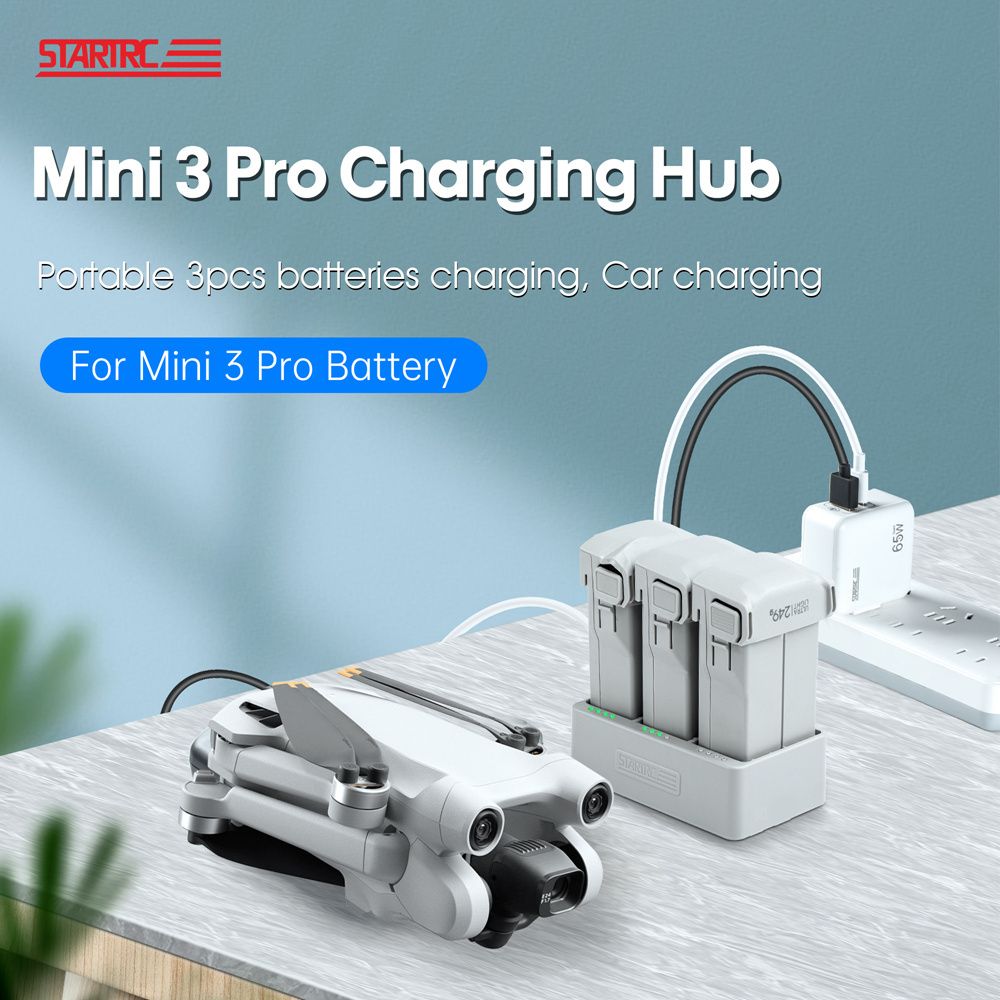 STARTRC Intelligent Flight Battery charging hub station Drone Accessories for DJI Mini 3 Pro 4 Pro Mini Series