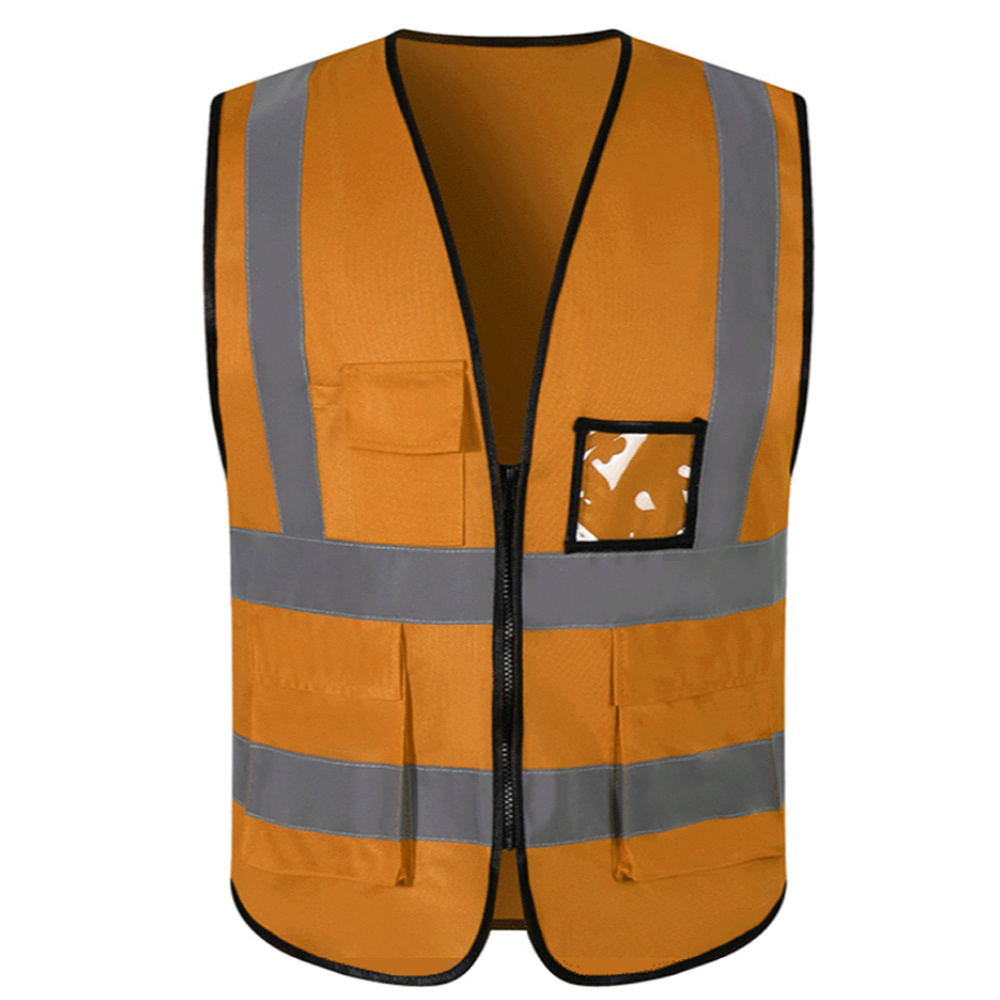 Wholesale High Quality Vest Hi Vis Reflector Jacket Reflective Safety Vest Custom Logo Breathable Sleeveless Work Wear Vest