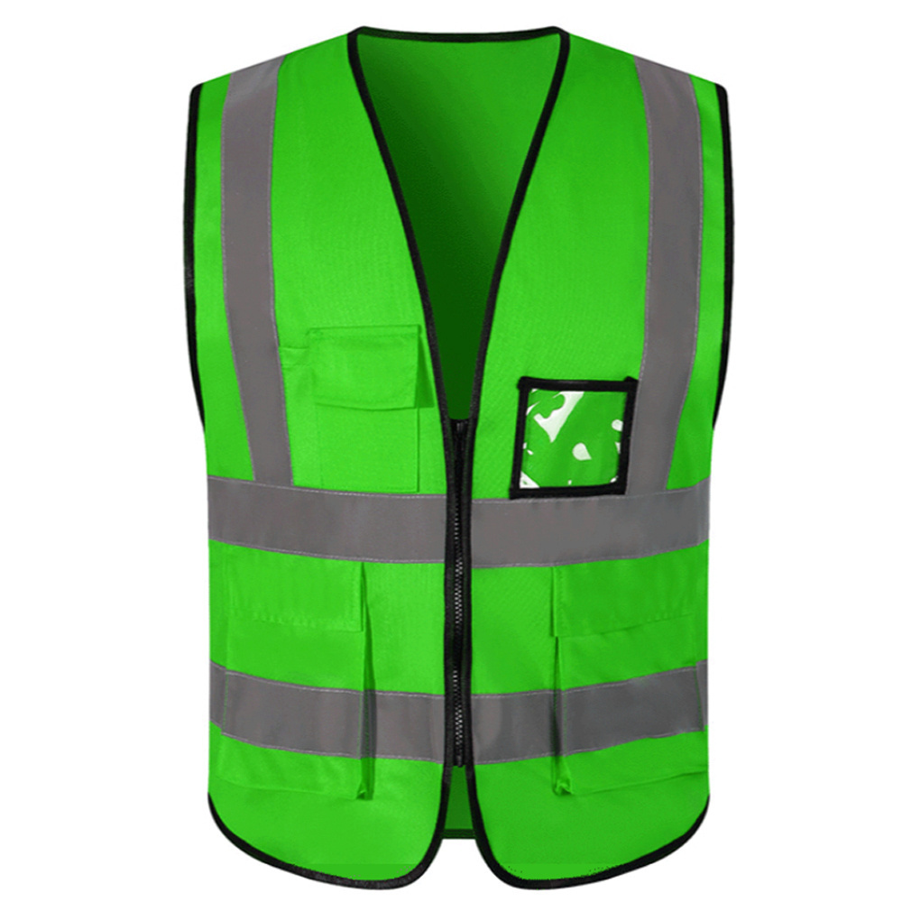 Wholesale High Quality Vest Hi Vis Reflector Jacket Reflective Safety Vest Custom Logo Breathable Sleeveless Work Wear Vest