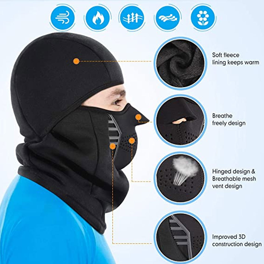 Balaclava Face Mask- Moisture Wicking Ski Mask Windproof Warm Full Face Cover for Men Women Skiing, Motorcycling