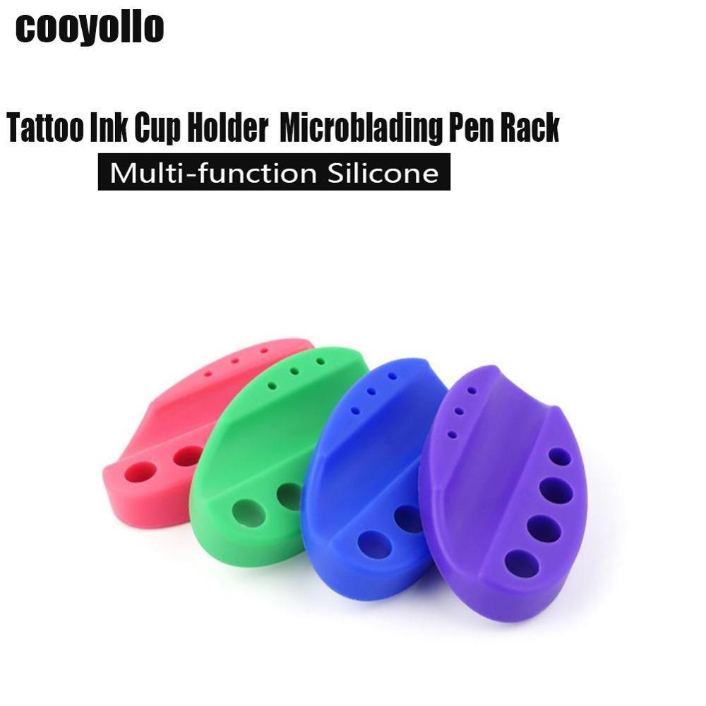 Oval Silicone Tattoo Tool Pen Holder Stand For Microblading Pigment Ink Cup Machine Permanent Makeup Tattoo Accessories