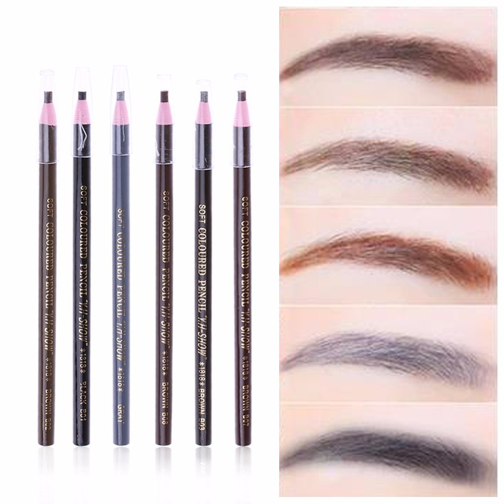 Waterproof Microblading Permanent Makeup Eyebrow Lip Design Eye Brow Positioning Lip Tattoo Pen Pencil Tools Black Coffee