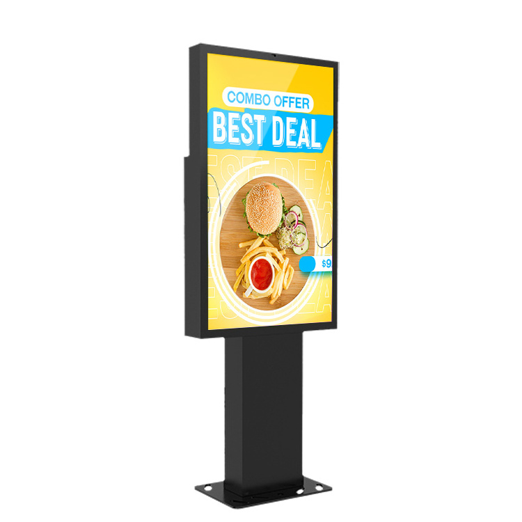 Waterproof outdoor digital menu display LCD advertising kiosk outdoor drive thru digital menu boards