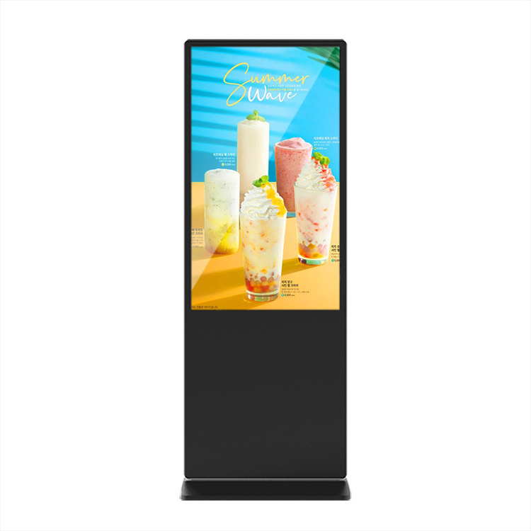 Floor stand digital signage indoor LCD advertising touch screen 55 inch digital kiosk totem