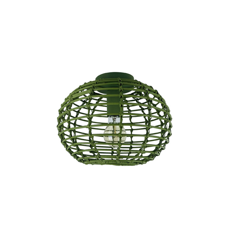 Modern Round Led Rattan Ceiling Light Fixture For Bedroom Lamp Home Ceiling Lights For Hallway Living Room Ceiling Lights