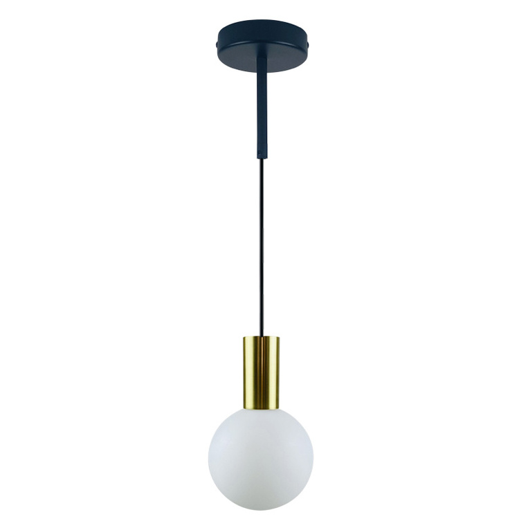 White Modern Simple Pendant Lamp Art Deco Rope Plastic Ball Hotel Office Cafe Art Deco Milk Glass Pendant Light