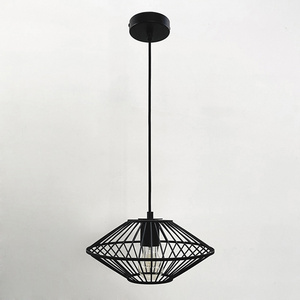 Nordic Design Modern Restaurant Dining Bar Kitchen Island Bedroom Black Cages Diy Lighting Fixtures Pendant Lamp Guard