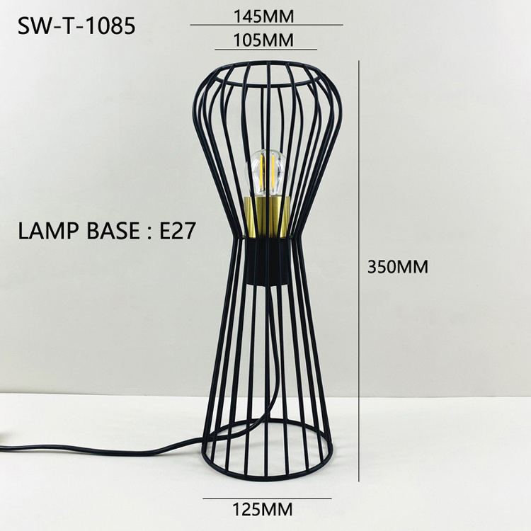 Classical Study Office Table Lamps Simple Art Deco Metal Base Immersion Led Coffee Retro Table Lamp