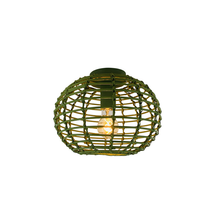 Modern Round Led Rattan Ceiling Light Fixture For Bedroom Lamp Home Ceiling Lights For Hallway Living Room Ceiling Lights