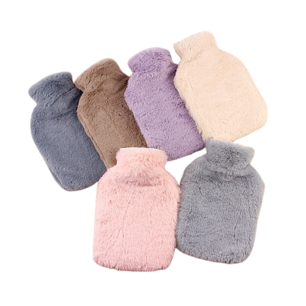 rubber hot-water bottle 1500 whole sale mixed color hot water bottle with cover