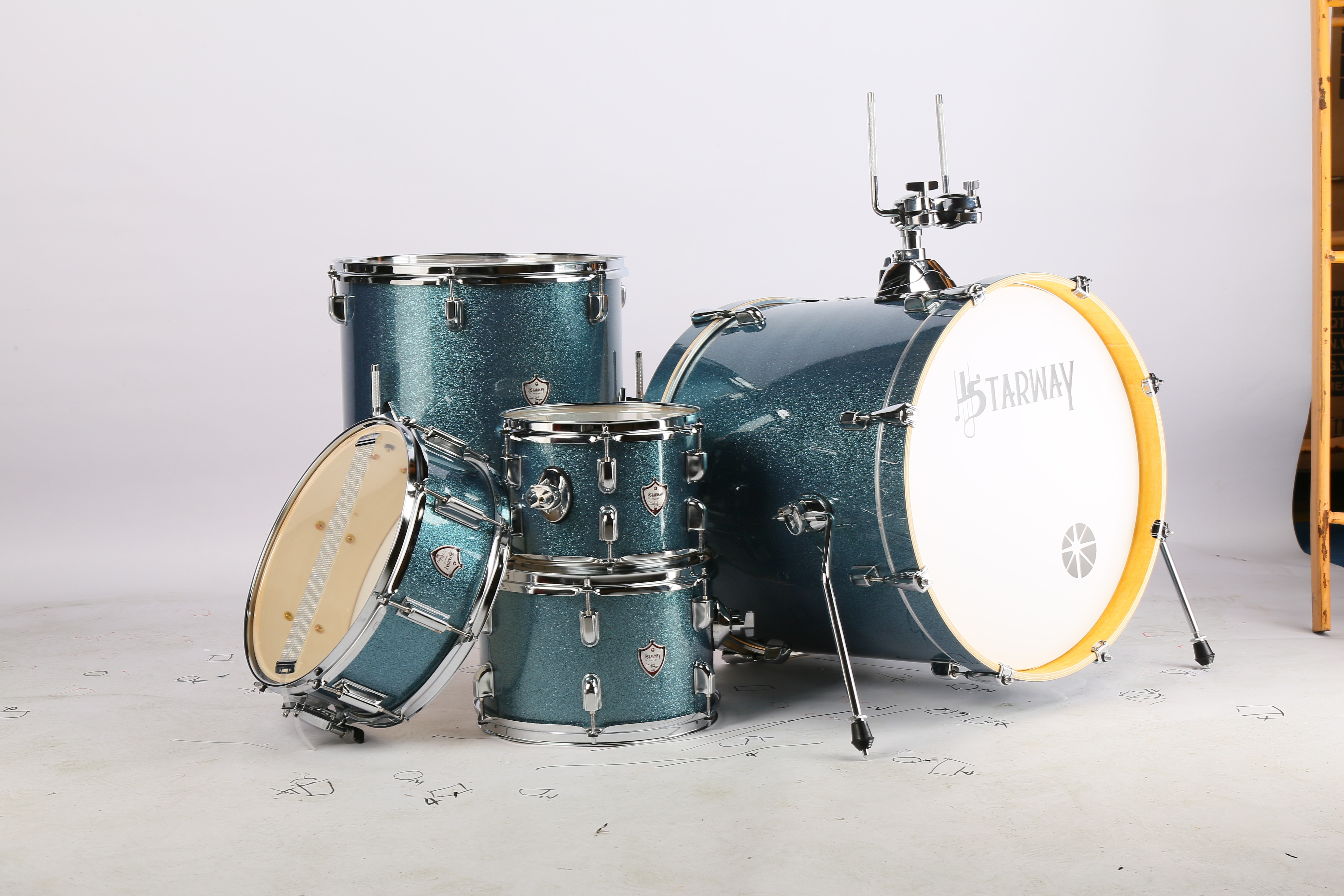 Brand New Starway D16 Musical Instruments Acoustic Professional Drum Set For Adults And Kids