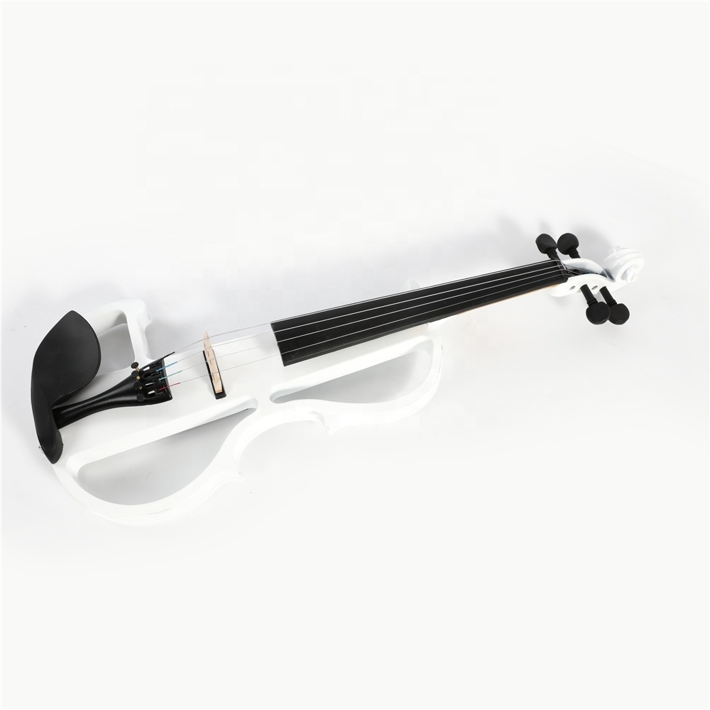 Starway 4/4 Cheap Electric Violin Fiddle Stringed Instrument Basswood With Fittings Cable Headphone Case For Beginners