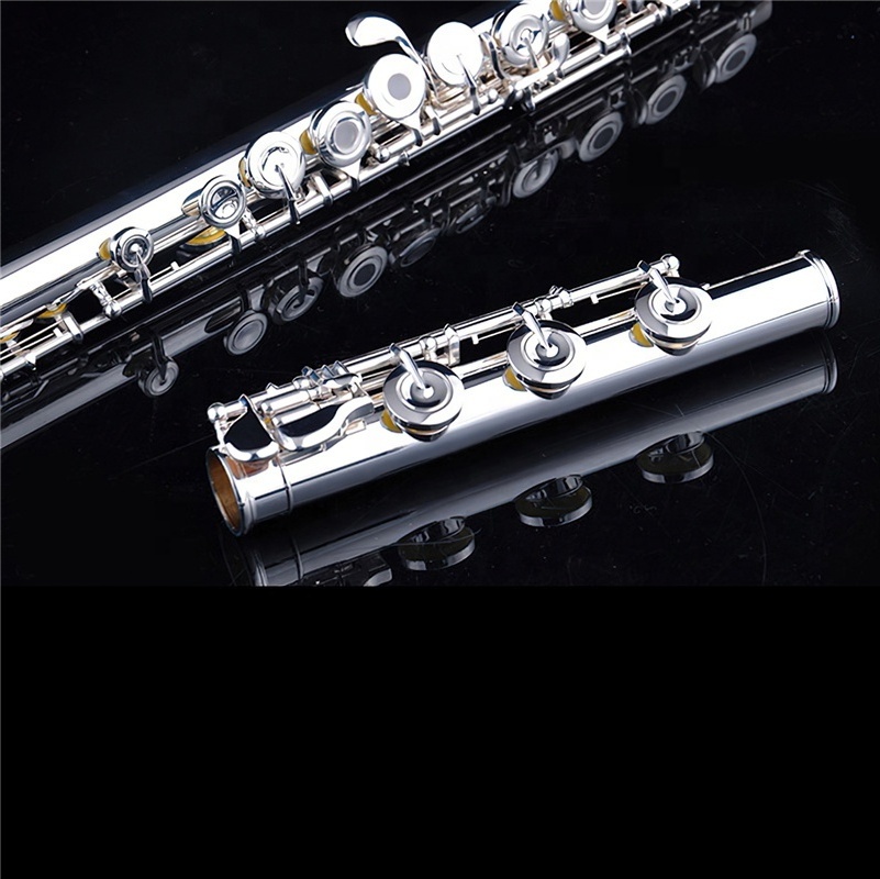 STARWAY Flute F-407 Professional Cupronickel C Key 16 Hole Flute Silver Plated Musical Instruments With Case and Accessories