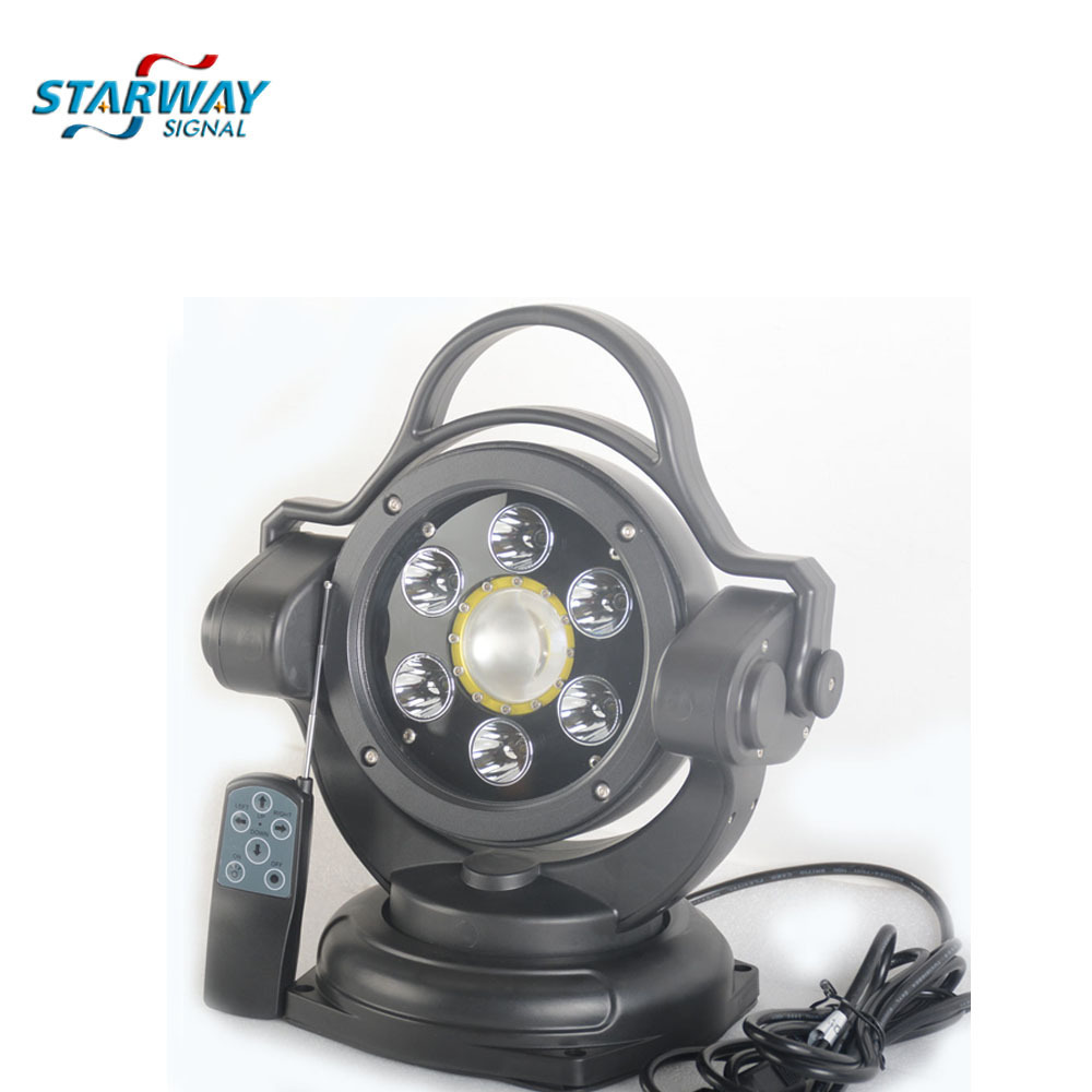 Starway  Rotating Wireless Remote Control Warship Marine LED searching Light Outdoor Safety Work SpotLight with demote control