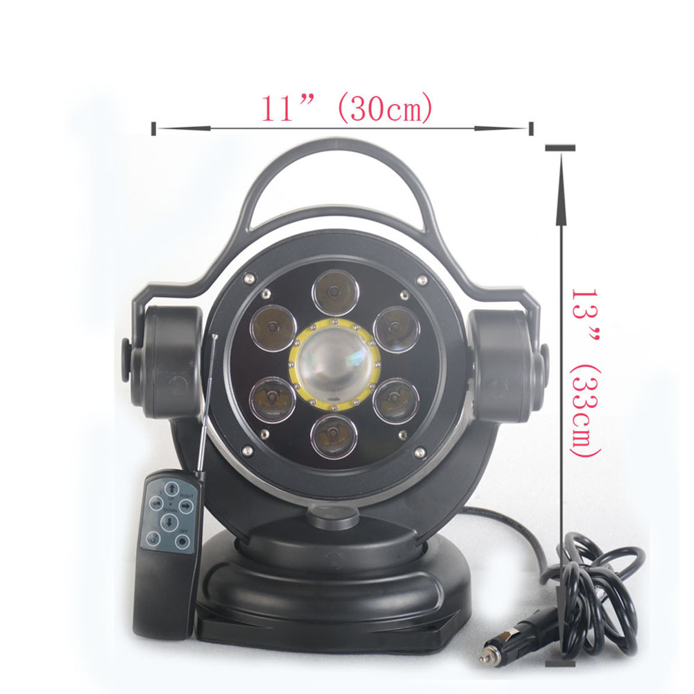 Starway  Rotating Wireless Remote Control Warship Marine LED searching Light Outdoor Safety Work SpotLight with demote control