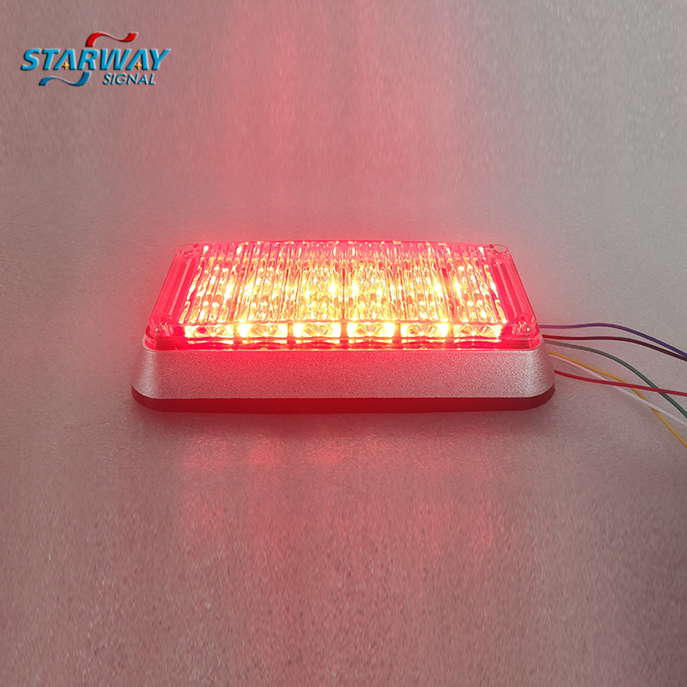 Starway Surface Flush Permanent Mount Side Flashing Bright Ambulance Patrol Perimeter LED Warning Light