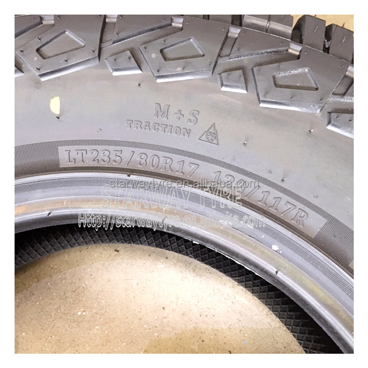 High quality White letter A/T all terrain tyre 235/80R17LT cross country tyre 235/80/17 for SUV light truck