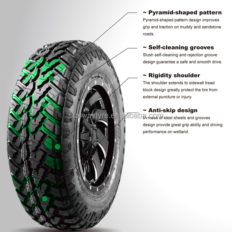 Mud terrain tyre LT305/70R16 LT315/75R16 M/T off road tyre