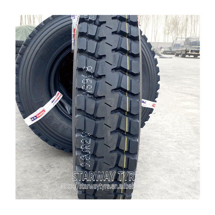 Cheap price tube truck tyre 9.00R20 back rear drive wheel 900r20 Kapsen Taitong Terraking brand 900x20 tire with tube for trucks