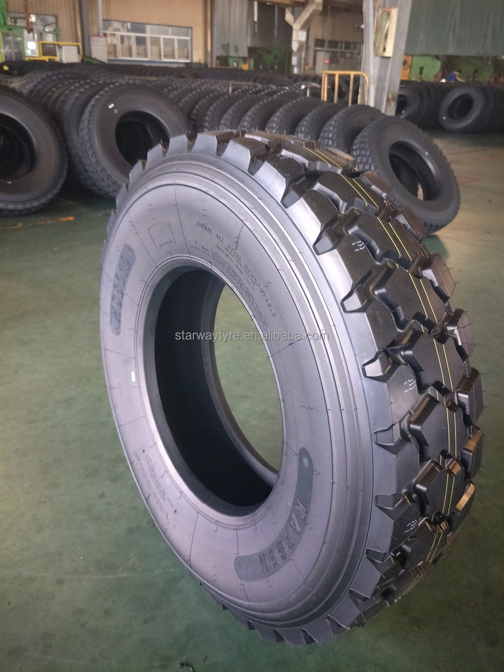 13R22.5  315/80R22.5 Mining Block Lug Off Road Pattern Kapsen Goodtyre Brand TBR Heavy Duty Truck Tyres