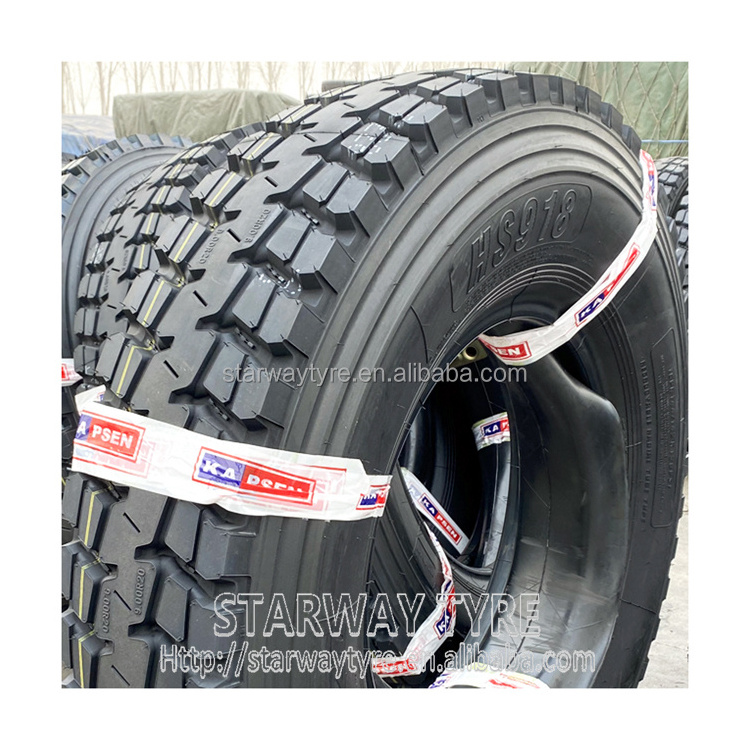 Cheap price tube truck tyre 9.00R20 back rear drive wheel 900r20 Kapsen Taitong Terraking brand 900x20 tire with tube for trucks