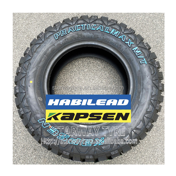 M/T mud terrain tyre LT245/75R16 LT265/75R16 LT285/75R16 LT235/85R16 Habilead Kapsen brand RS25 pattern M/T mud terrain tire