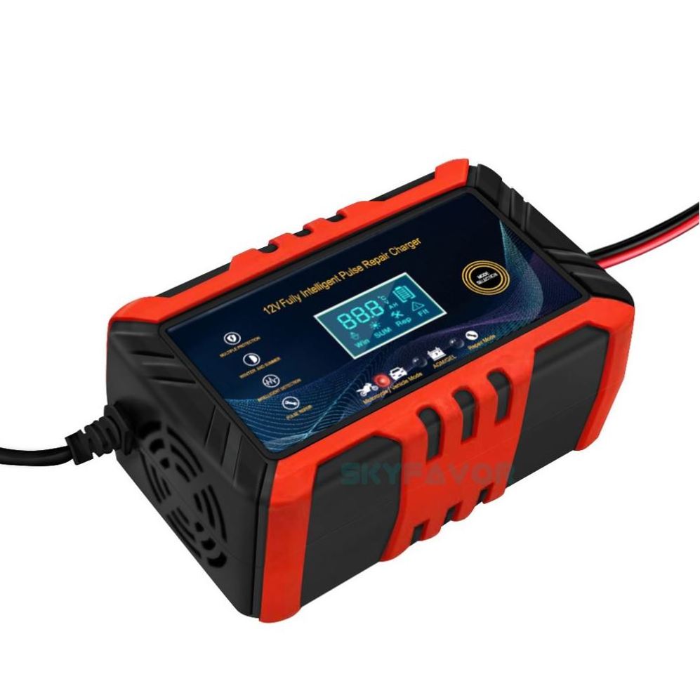 12V 6A Intelligent Pulse Repair lead acid battery charger for 12 volt car battery with CE ROHS