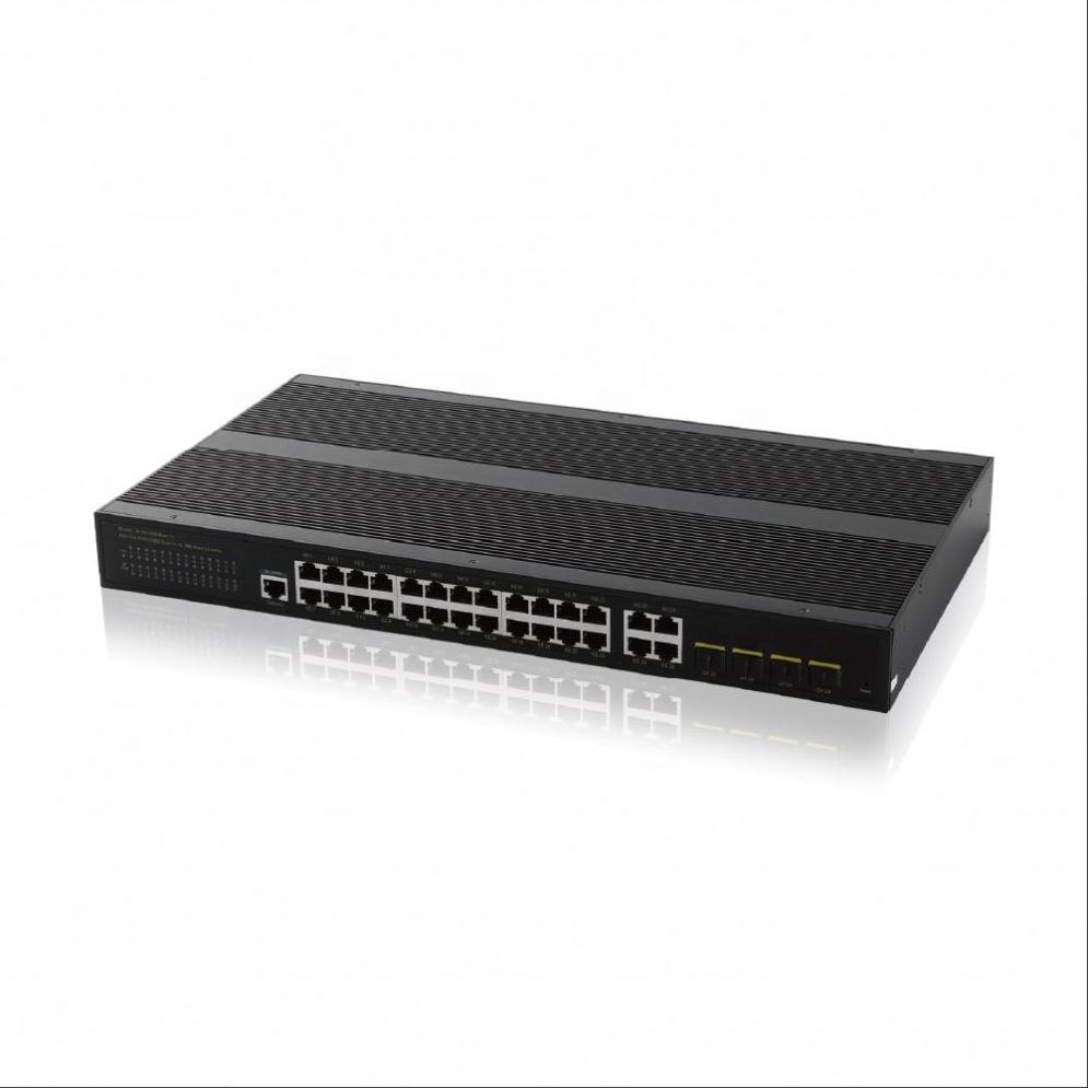 24 Gigabit 4 SFP Industrial Ethernet Switch Board 1000Mbps Uplink Faceplate Rack Mount Industrial Core Network Switch