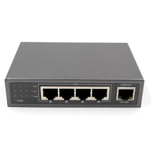 1 year warranty 5 RJ45 Ports with 4 POE Ports 100Mbps Mini industrial POE Switch