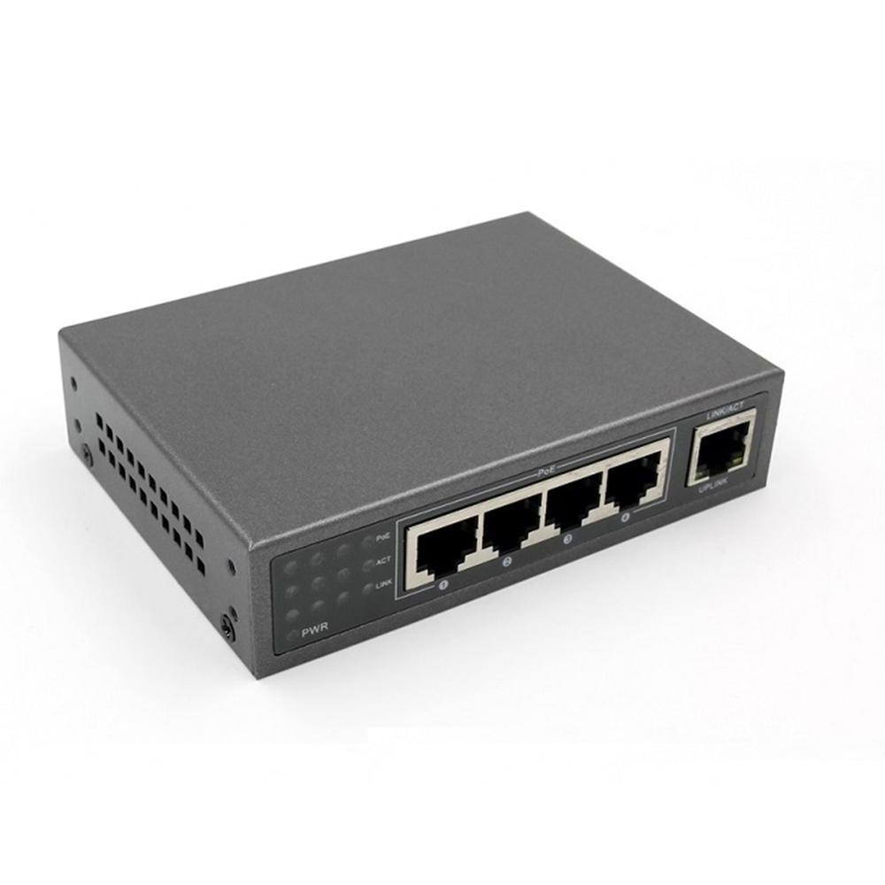 1 year warranty 5 RJ45 Ports with 4 POE Ports 100Mbps Mini industrial POE Switch