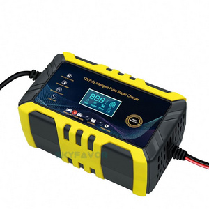 12V 6A Intelligent Pulse Repair lead acid battery charger for 12 volt car battery with CE ROHS