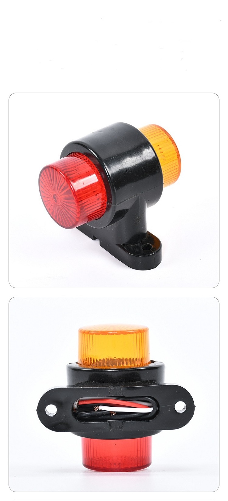 Warning Light LED Diode Light Double Sided Clearance Trailer Truck Orange White Red LED Side Marker Light