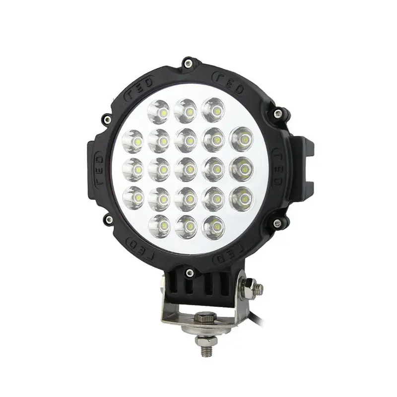 Car Accessory 51w led work light round for 4x4 offroad truck 12v high power spot flood beam light