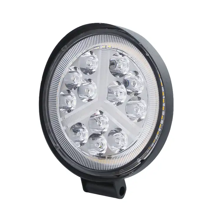 Hot Sale Led Tractor Lights 4inch Round 48w Led Work Light With Signal Light 4x4 Tractor Headlight Spotlight For Truck